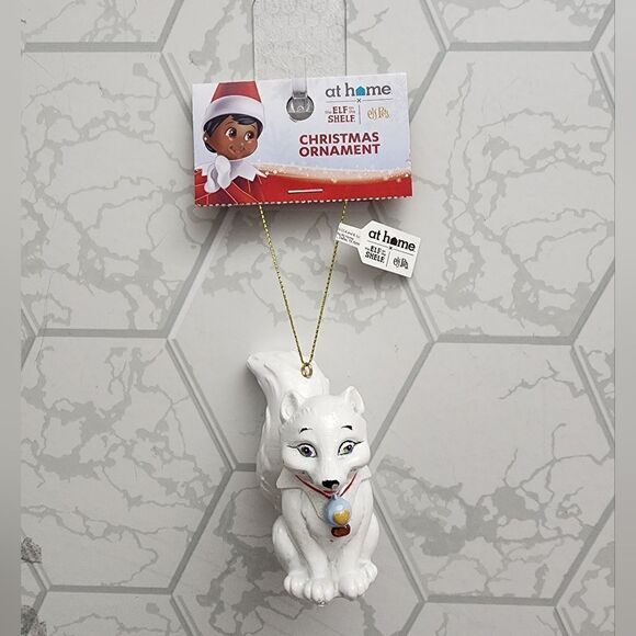 NWT Elf on the shelf pet Arctic Fox Christmas tree ornament - Picture 2 of 8